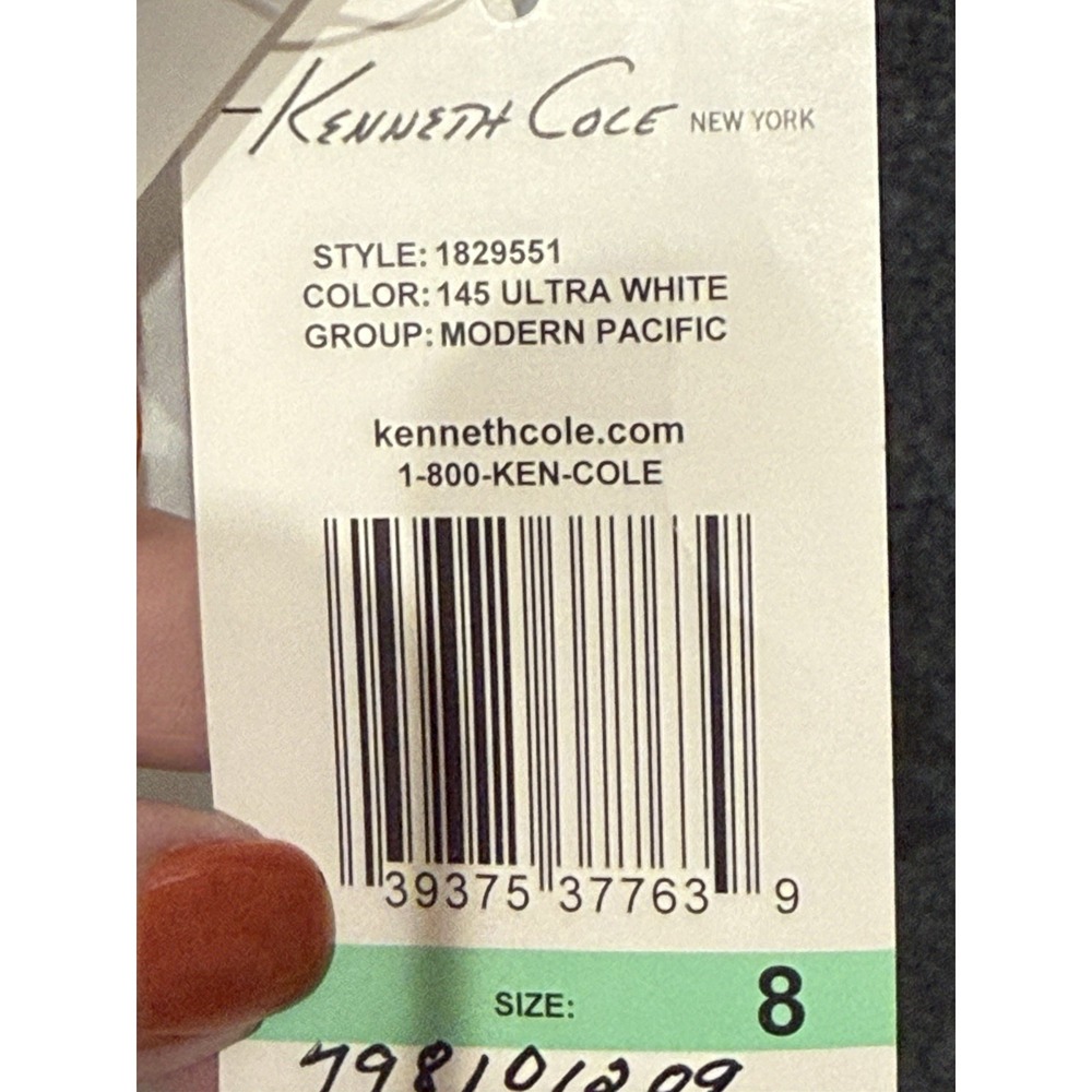 Rare! Kenneth Cole Women's Sleeveless Full Zip White Lined Top  NWT Size 8 - Picture 9 of 13